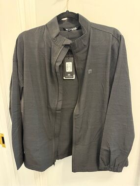 Charcoal Black Lightweight Zip Jacket